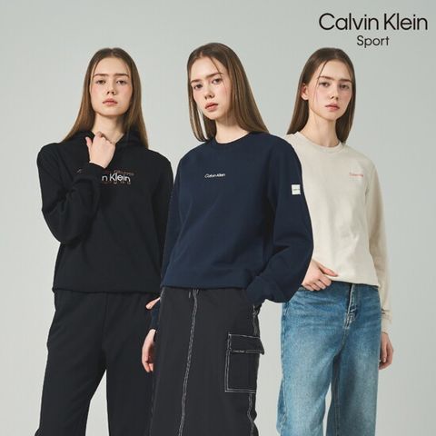 Calvin Klein 스포츠 여성 26SS 에센셜 스웻셔츠 (후드+맨투맨+맨투맨) 총 3종