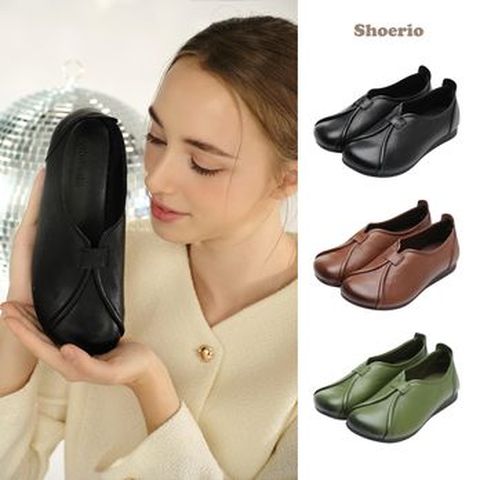 슈리오 소가죽 플렉시블 컴포트화+신발 더스트백