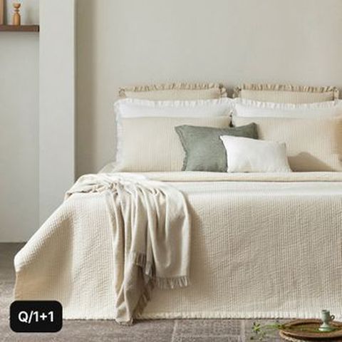 노르디아 순면 30수 광목 피그먼트 스프레드 Q 1+1
