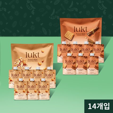 룩트 체중조절용 단백질쉐이크 2세트 (볶음콩소보로+시나몬피칸)