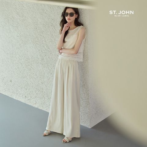 26S/S 에어리 큐프라 밴딩 와이드 팬츠