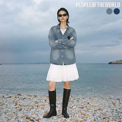 ○ 26NEW 헤링본데님 셔츠자켓