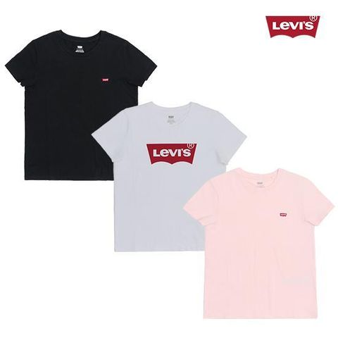 O LEVIS 26SS 여성 시그니처 로고 반팔 티셔츠 3종