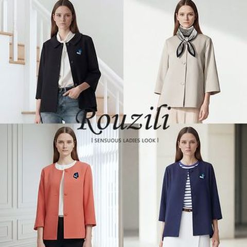 로질리 재킷 2종+스카프+브로치 (4종세트)