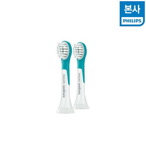 [본사] 필립스 소닉케어 키즈 칫솔모 3세 이상 용 미니 HX6032/63