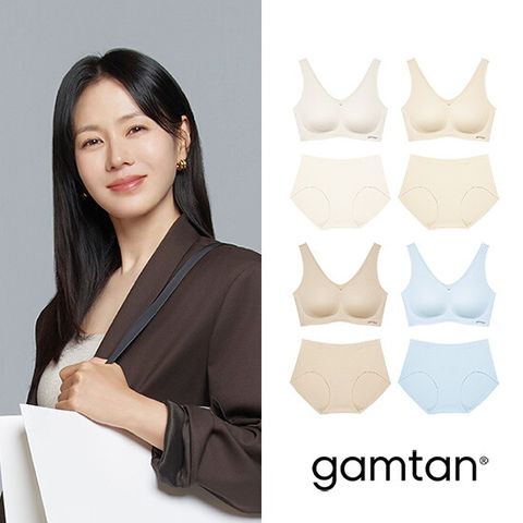 감탄브라 쿨웨이브 퓨징 브라팬티 4세트(런닝형)