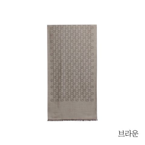 {구찌} 시그니쳐 울실크 투톤 숄(165904)