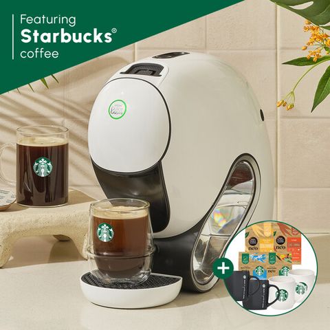 [방송중에만]돌체구스토 커피머신 네오(화이트/블랙)+전용캡슐 48개+스타벅스 머그 4P