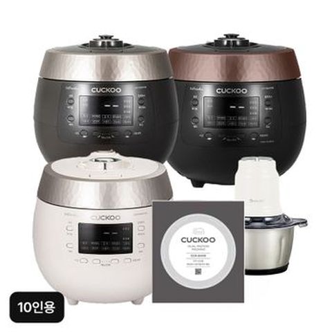 쿠쿠 블랙스톤 CRP-R1095FGW/FGB,1015FBB+멀티다지기+이중모션패킹1개+매트리스케어