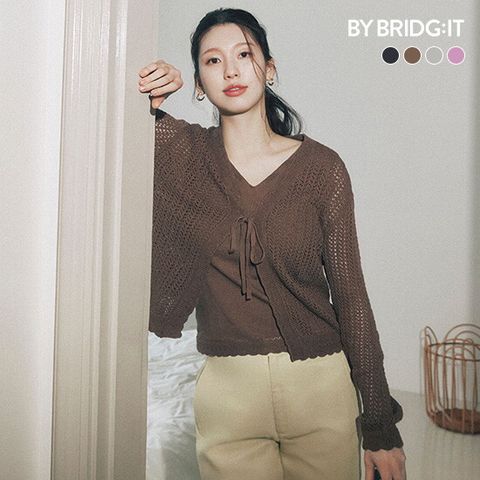 ○ 26SS 이태리코튼 블렌디드 크로셰 가디건+니트 SET