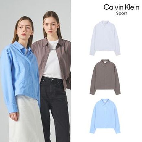 CK스포츠 26SS 여성 우븐 셔츠형재킷 2종