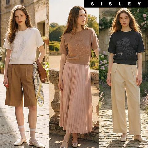 [카드 5%할인][아쇼라]26SS 시슬리 하이엔드 시어 샤이닝 니트