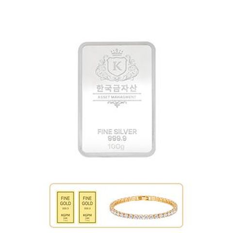 (방송에서만) 한국금자산관리 KGAM 실버바 99.99% 100g
