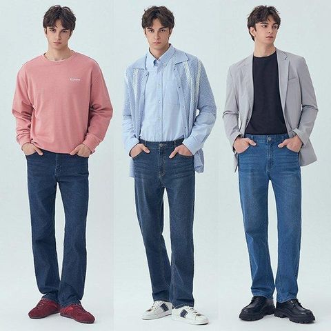 뱅뱅 26SS 남성 봄 라이크라 스트레이트 데님 3종