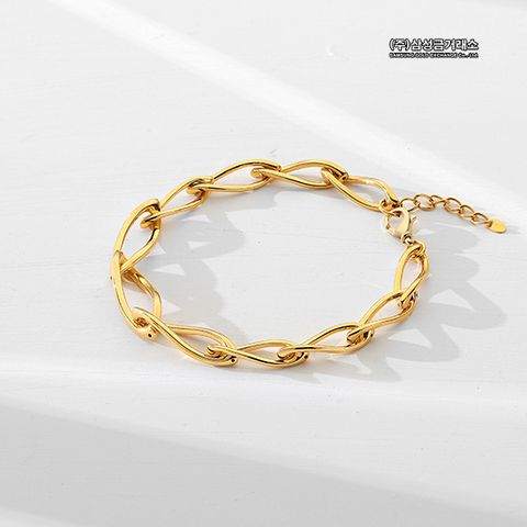24K 트위드 체인 팔찌
