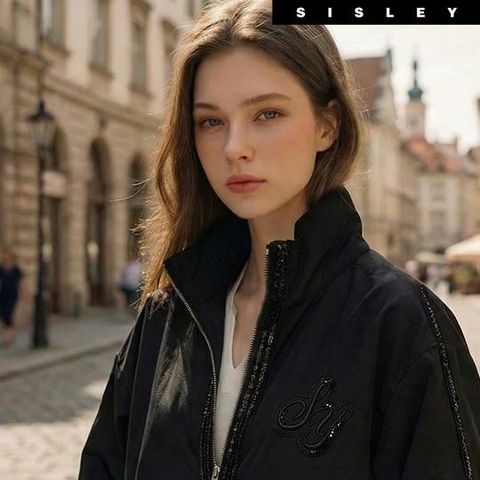 [카드 5%할인][아쇼라]26SS 시슬리 시그니처 비딩 브라이튼 윈드 자켓