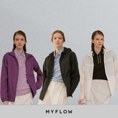 O 마이플로우 여성 패커블 에어윈드 자켓