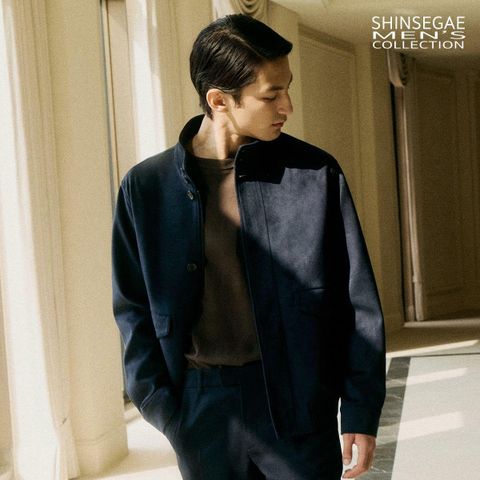 [카드 5%할인]26SS NEW 신세계맨즈컬렉션 FAUX 스웨이드 해링턴 재킷