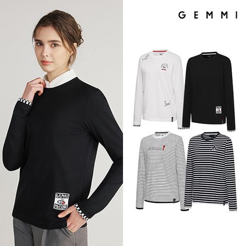 GEMMI 26SS 드로잉 아트웍 긴팔티셔츠 4종