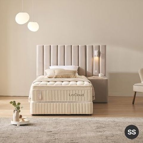 SS사이즈 라클라우드 루즈노 호텔식 침대 풀패키지(프레임+매트리스+사이드패널+베개+호텔식침구세트+매트리스커버+바디필로우)