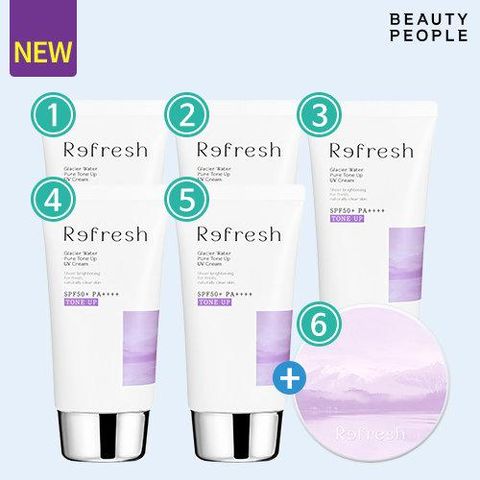 [2026최신상][방송에서만]철벽녀 리프레쉬 톤업선크림5개+톤업선쿠션1개