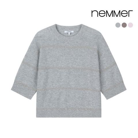 [상시가 119,000원] 26SS 스프링 캐시미어울 블렌딩 시퀸 니트