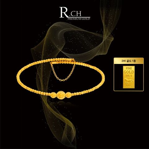 ○ 24K 순금 뉴 트리플 팔찌 +  24K 순금 골드 1종