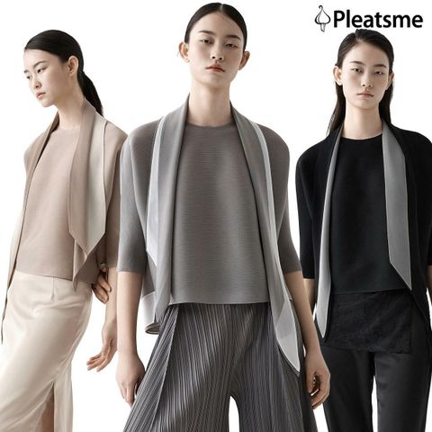 [카드 5%할인](26SS 최신상 신세계 단독!) 에센셜 플리츠 스카프 블라우스 세트