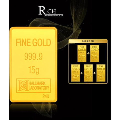 ○ 24K 순금 프라임 골드바 15g +  24K 순금 골드 5종
