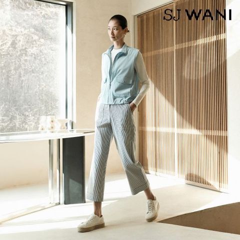 SJ와니 26SS 스트라이프 턴업 팬츠 1종 (골프)