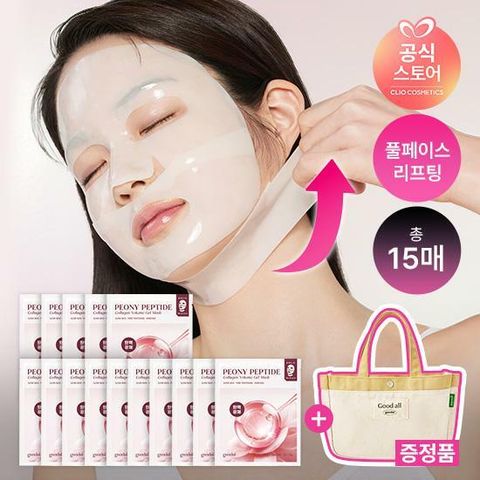 피오니 겔마스크 15매 + (증정) 구달 캔버스백