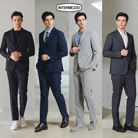 인터메조 26SS 남성 썸머 비즈니스 워셔블 수트 2set
