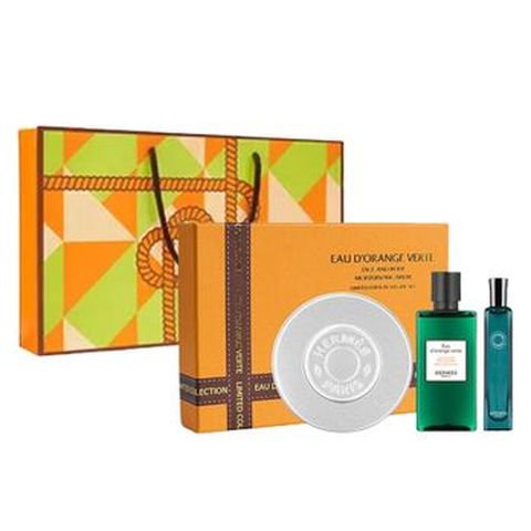 에르메스 오도렌지 베르테 페이스 앤 바디밤 스페셜세트(오도렌지 베르테 오드 코롱 15ml+모이스처라이징 페이스&바디밤 200ml+바디샤월젤 80ml)+쇼핑백