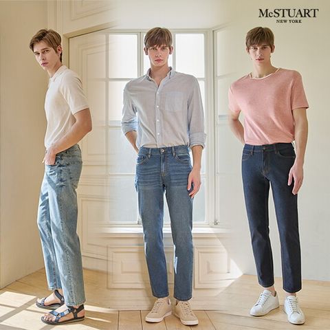 O 맥스튜어트 씬 에어라이트 남성 데님 3종