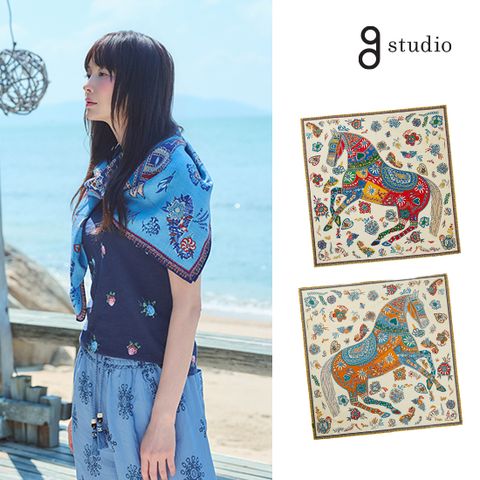 [컬러 재입고/선물포장] 울실크 100% 양면 스카프