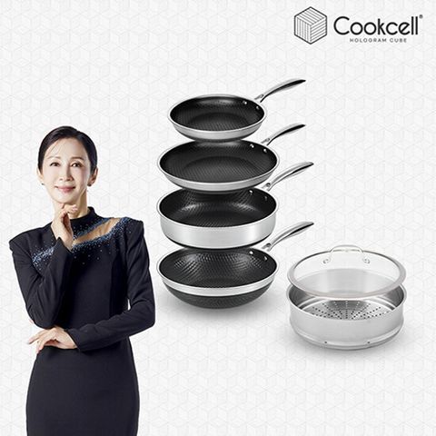 [현대1등팬/최고급] 쿡셀 블루 다이아몬드 IH 스텐팬 홀로그램팬