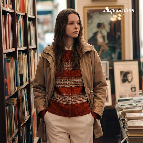 [아쿠아스큐텀] 26SS 코티드 개버딘 후드자켓1종