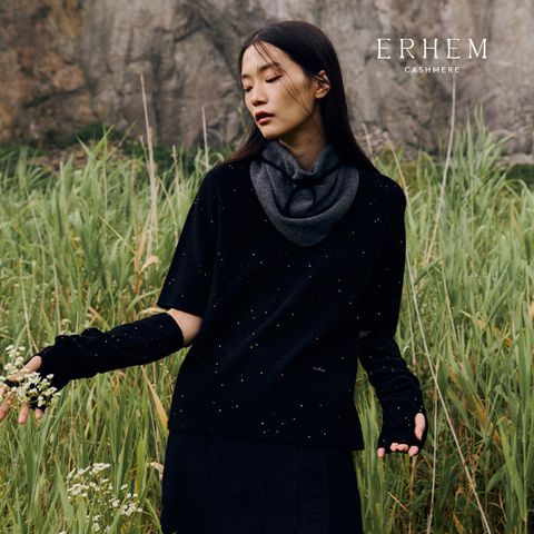 25FW 캐시미어 100 스트링 배색 머플러 1종