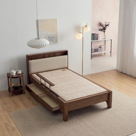 [신라온돌흙침대] 예가 안전가드 서랍형 흙침대 슈퍼싱글(SS)