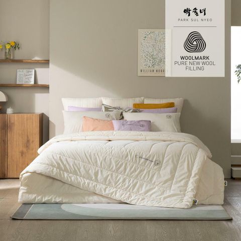 [카드 5%할인][K] 박술녀 한울 양모 차렵 이불 1세트