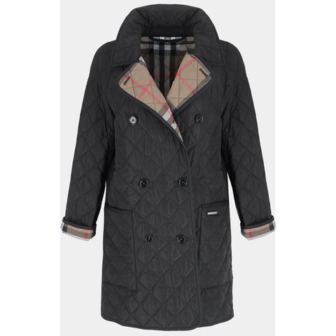 버버리 퀼팅 롱자켓