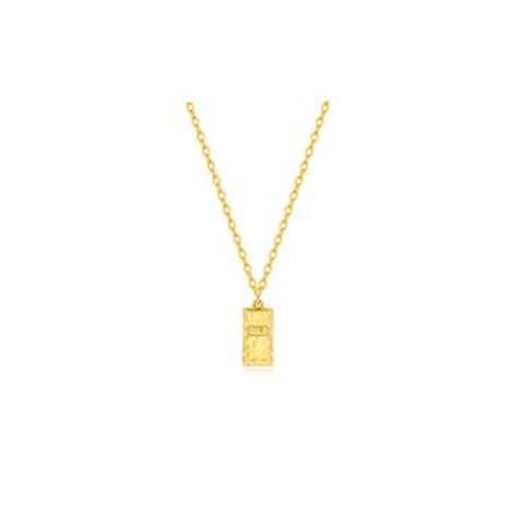 한국금자산관리 KGAM 24K 순금 컷팅 골드바 목걸이