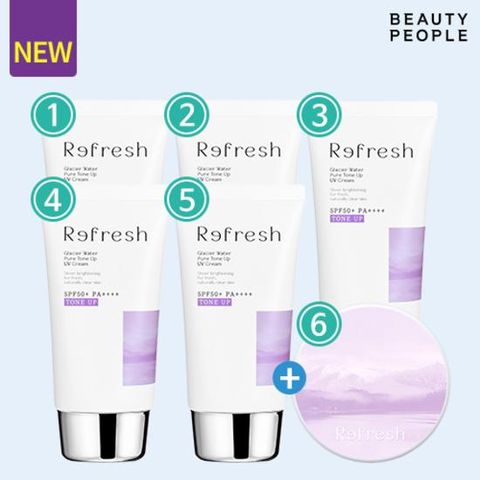 방송에서만6종! 철벽녀 라벤더 빙하수 톤업 선크림 5통+선쿠션 1통