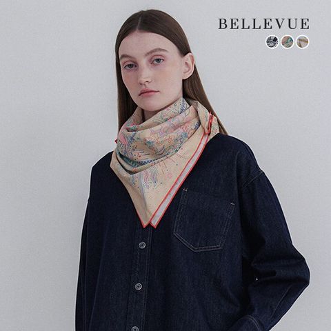 26SS 면실크 스카프 3종 + 고리 SET