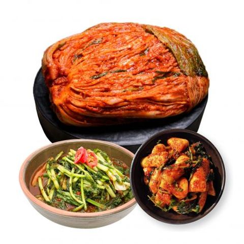 도미솔 왕비포기김치7kg+총각김치2kg+열무김치2kg (3종,11kg)