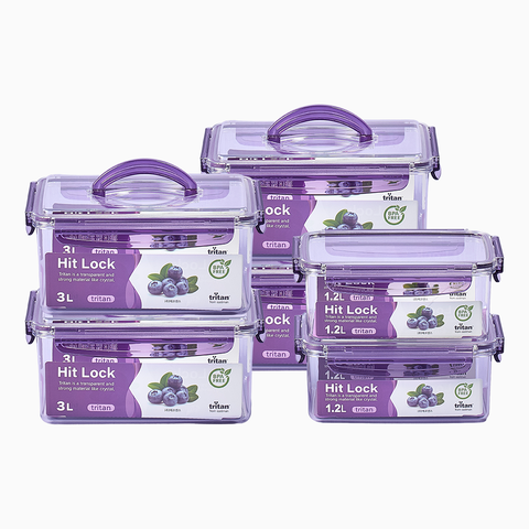 [삼성카드5%할인]★김용빈 추천 방송에서만★ [대용량] 히트락 올트라이탄 밀폐용기 6개 세트