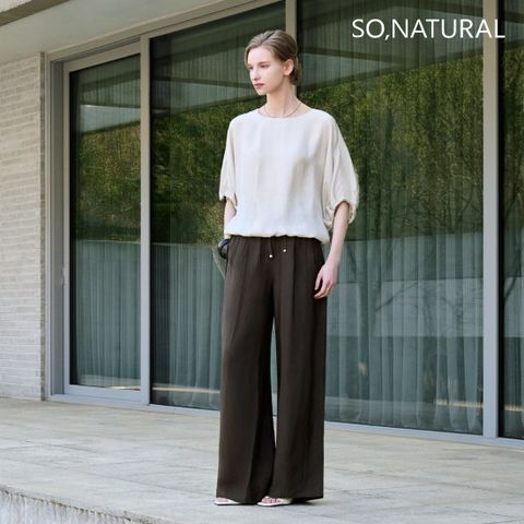 쏘내추럴 26SS Naia 아세테이트 100  벌룬 와이드 팬츠
