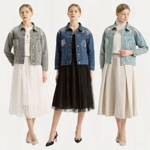 라라쎄 블링 데님재킷