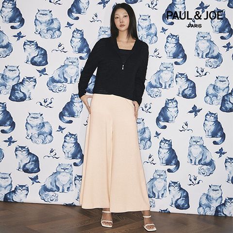 26SS 코튼 블렌디드 홀가먼트 니트 스커트팬츠