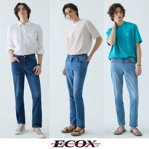 에콕스 남성 에어모션 데님팬츠3종